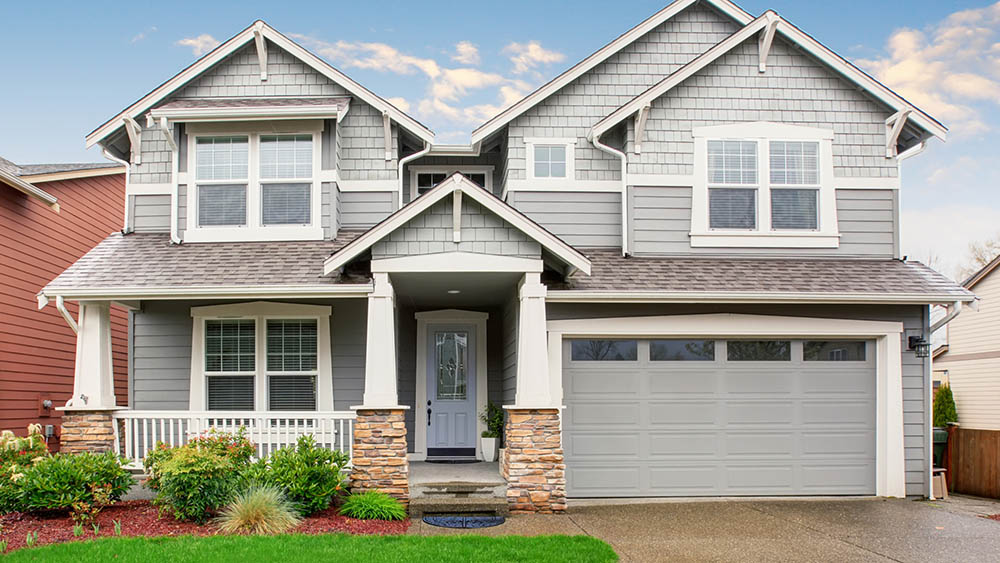 Newly constructed house seen while preforming home inspection services